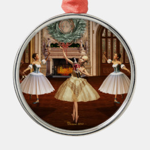 Ornamentos de Ballerinas Dançantes de Noz-cracker