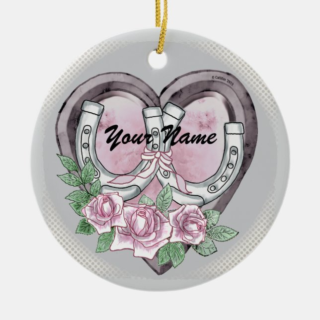 Ornamentos de Corações em Ferradura (Frente)