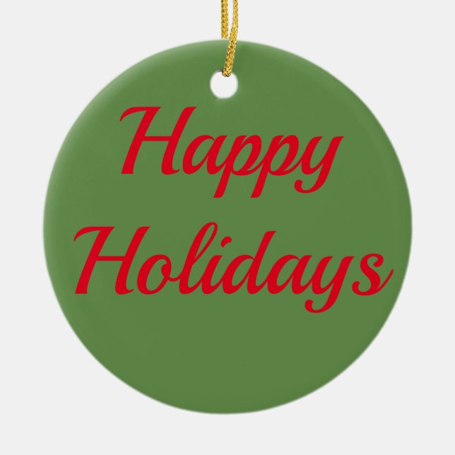 Ornamentos de Férias Felizes (Frente)