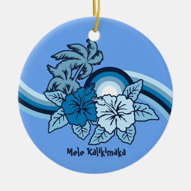 Ornamentos de Férias Safari surfando (Frente)