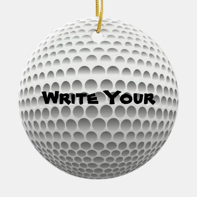 Ornamentos de Golf Ball (Frente)