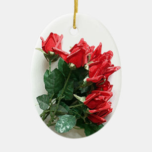 Ornamentos de Manutenção do Buquê do Rosa vermelha