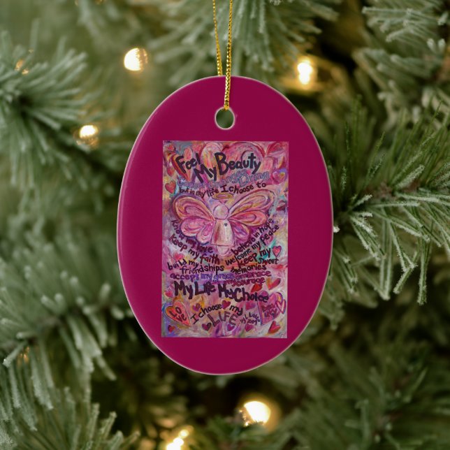 Ornamentos de presente personalizados de arte de a (Árvore)