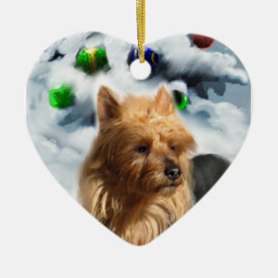 Ornamentos de presentes de Natal Terrier australia