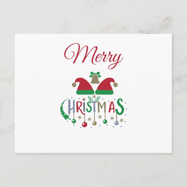 Ornamentos de Santa Hats de Cartão de Natal Person (Frente)