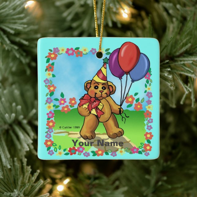 ornamentos do Urso de festa de aniversário (Árvore)