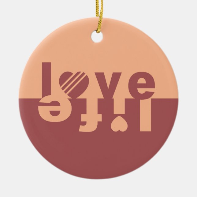 ornamentos LIFE do AMOR (Frente)