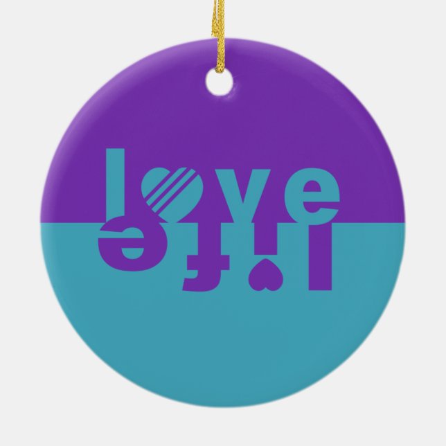 ornamentos LIFE do AMOR (Traseira)