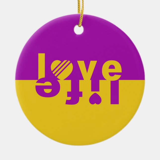 ornamentos LIFE do AMOR (Frente)