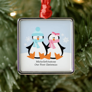 Ornamentos para Casais de pinguins