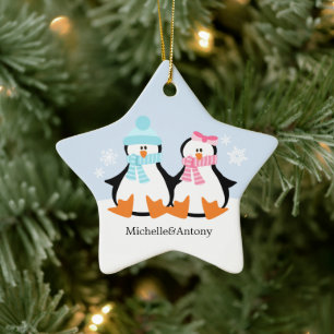Ornamentos para Casais de pinguins