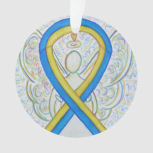 Ornamentos Personalizados da Fita de Consciência A
