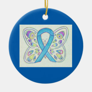 Ornamentos Personalizados da Fita de Sensibilizaçã