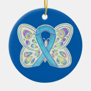 Ornamentos Personalizados da Fita de Sensibilizaçã