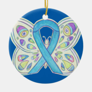 Ornamentos Personalizados da Fita de Sensibilizaçã