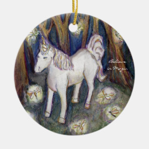 Ornamentos Personalizados de Artes de Unicórnio e