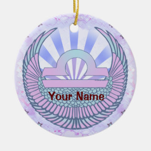 ornamentos personalizados de Libra Birthday