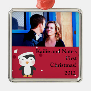 Ornamentos Personalizados Personalizados Hat Pengu