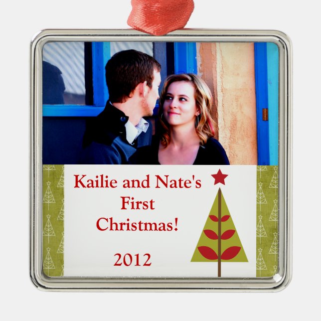 Ornamentos Personalizados Red Star Natal T (Frente)