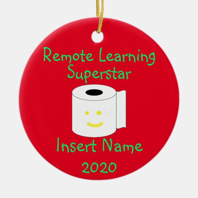 Ornamentos Personalizados Superstar de Aprendizado (Frente)