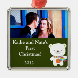 Ornamentos Personalizados - Urso Polar de Natal