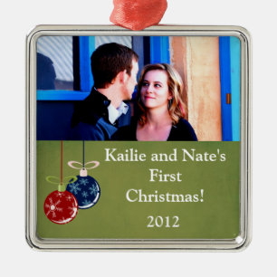 Ornamentos Personalizados Vermelho/Azul