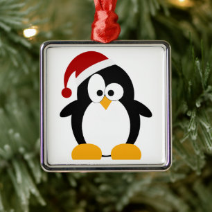 Ornamentos Personalizáveis de Penguin de Feriado
