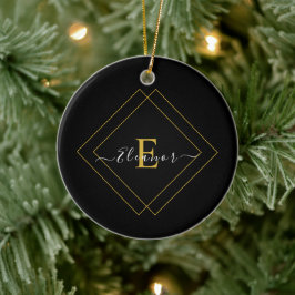 Ornamentos Pretos Personalizados com Nome