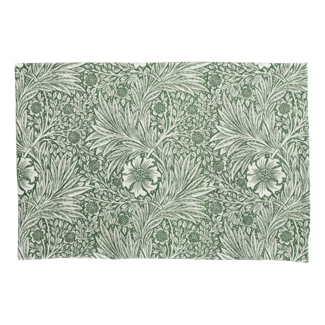 Ornate floral pattern of white flowers & leaves (Frente-Esquerda)