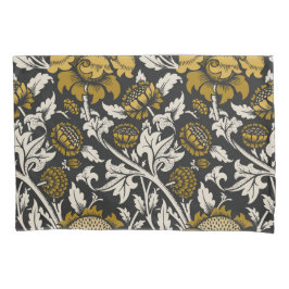 Ornate floral pattern with large gold flowers 