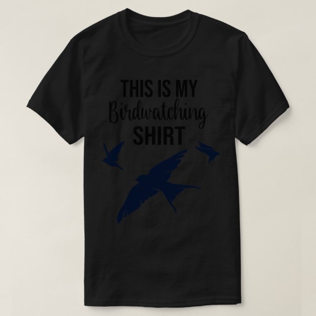 Ornitólogo Bird Assistindo Camisa Birder (Frente do Design)