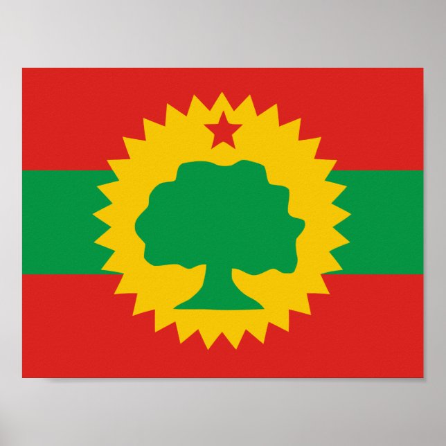 Oromo Flag Poster (Frente)