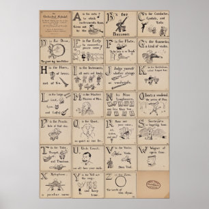 Orquestral Alphabet Poster