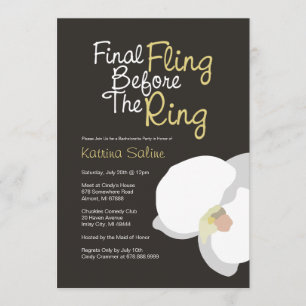 Orquídea Branca Deslizando Antes do Convite para 