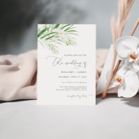 Orquídea branca | O casamento do convite