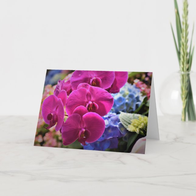 Orquídea, cartão (Frente)