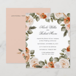 Orquídea-chic Laranja-marfim Sage Casamento floral