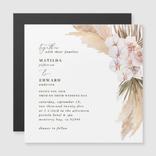 Orquídea de palmeira de erva-pampas orquídea russa