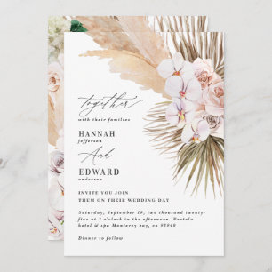 Orquídea de palmeira de erva-pampas orquídea russa