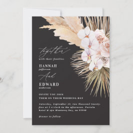 Orquídea de palmeira de erva-pampas orquídea russa