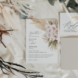 Orquídea de palmeira de erva-pampas orquídea russa