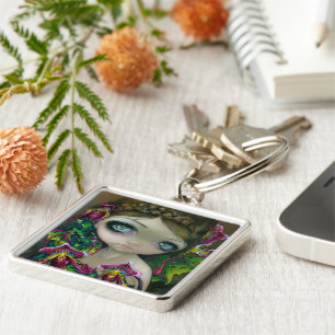 "Orquídea Dragão" Chaveiro