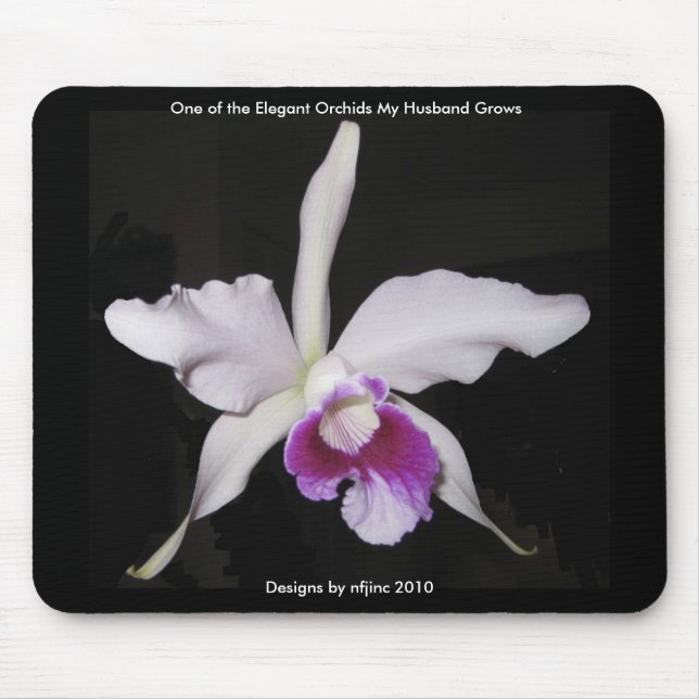 Orquídea elegante Mousepad 1 (Frente)