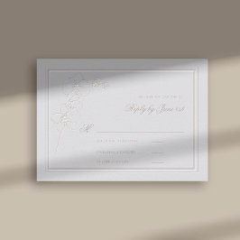 Orquídea Faux Embossed Frame Resposta Formal ao Ca