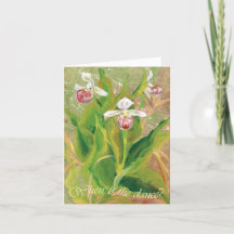Orquídea Quando é a dança? Cartão de Nota