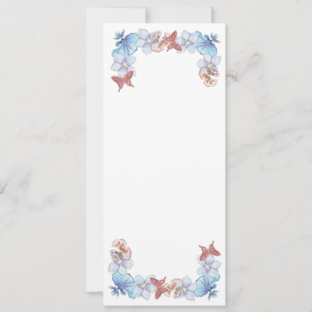 Orquídea Red Butterfly de 4" x 9,25" (Frente)