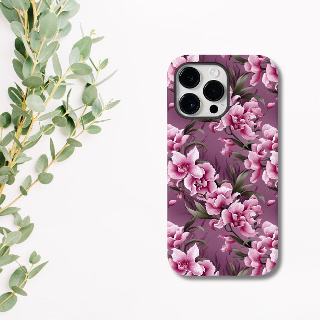 Orquídea Rosa Elegante (Elegant pink floral phone case)