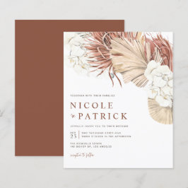 Orquídeas Boho e Convite para Casamento de Palma S