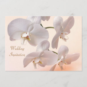 Orquídeas brancas - Convite para casamento