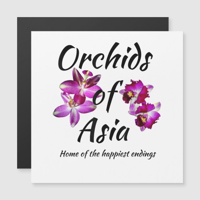 Orquídeas da Ásia (Frente/Verso)